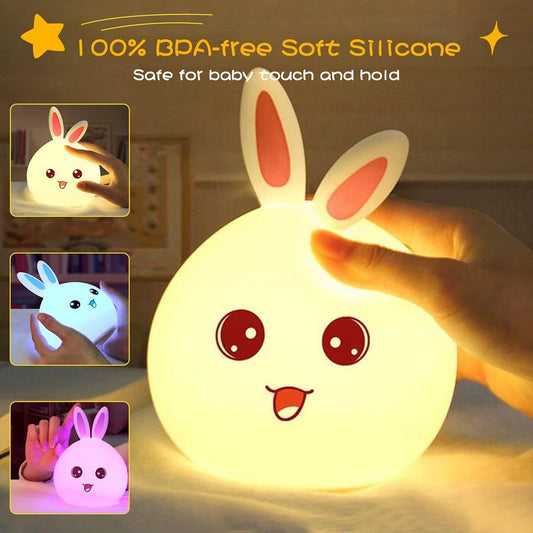 Cute Bunny Silicone Lamp